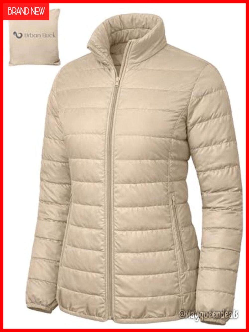 Lightweight Packable Puffer Jacket Women Quilted Travel Winter Coat